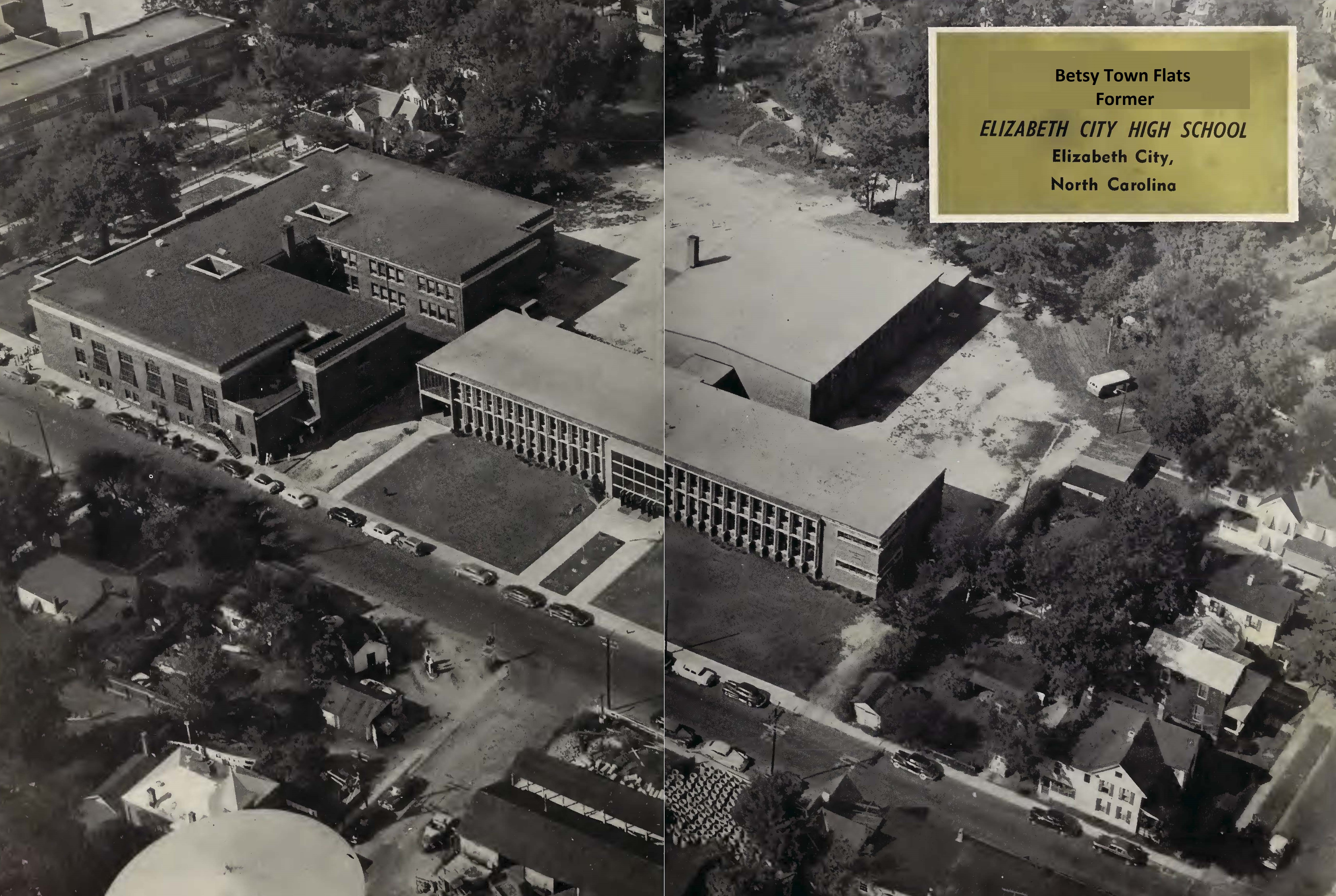 Betsy Town Flats 1955 Aerial Elevation Photo